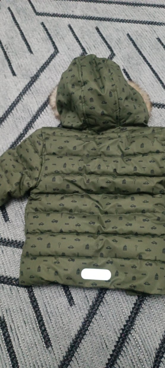 Kürk Detaylı Kamuflaj Erkek Çocuk Mont - Görsel 4