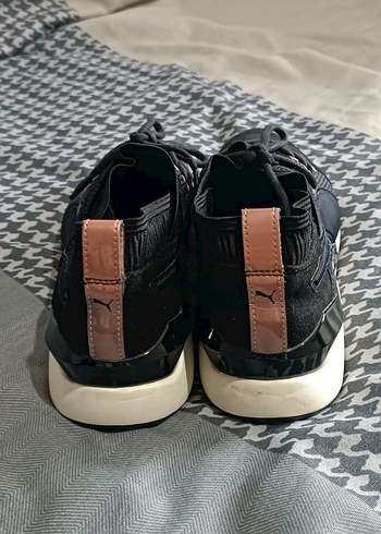 Siyah Bağcıklı Kadın Sneakers - Görsel 2