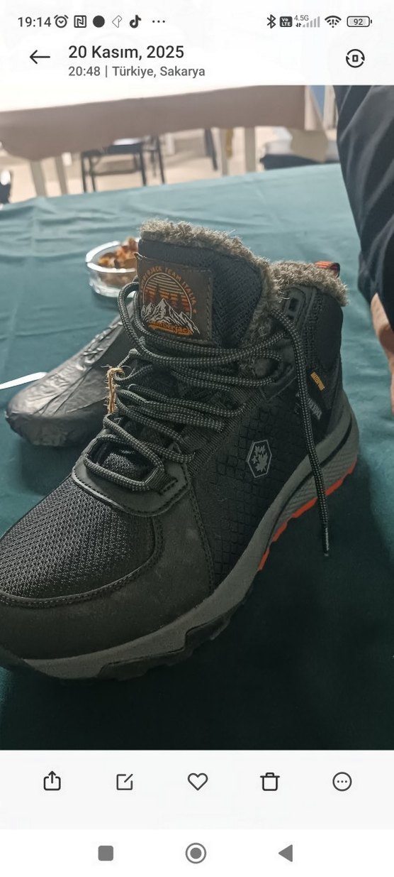 Siyah Bağcıklı Kadın Sneakers - Görsel 5