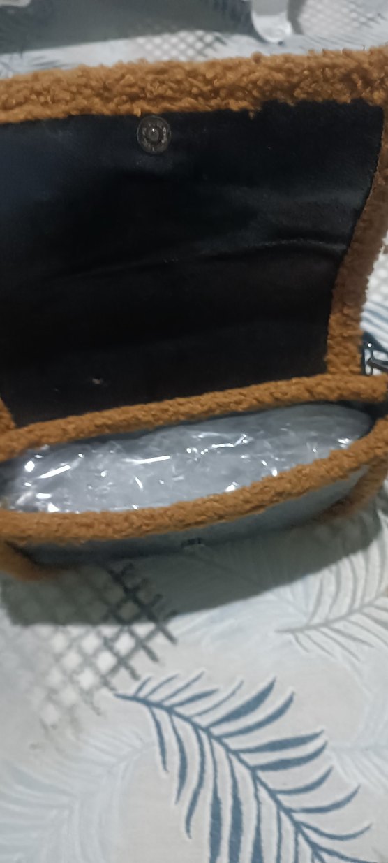 Kahverengi Kürklü Deri Kadın Çanta - Görsel 4