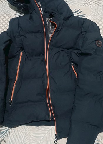 Siyah Fermuarlı Erkek Kaban - Görsel 5