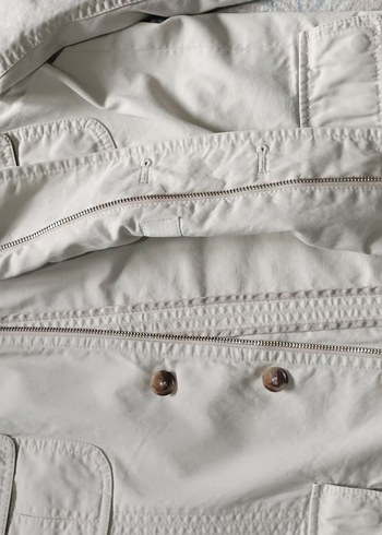 Beymen sıfır kullanılmamış Düğmeli Beyaz Keten Kadın Ceket - Görsel 2