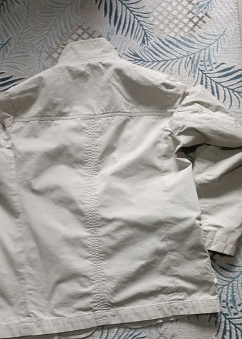 Beymen sıfır kullanılmamış Düğmeli Beyaz Keten Kadın Ceket - Görsel 9