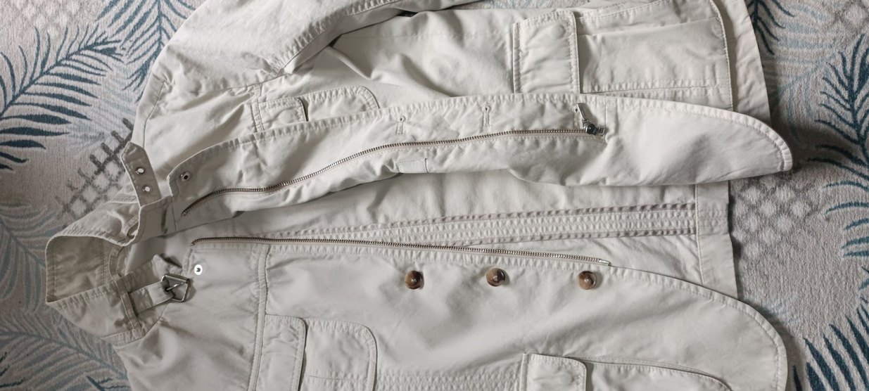 Beymen sıfır kullanılmamış Düğmeli Beyaz Keten Kadın Ceket - Görsel 2