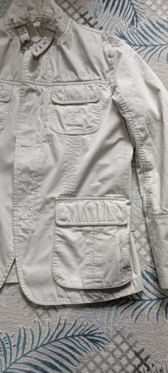 Beymen sıfır kullanılmamış Düğmeli Beyaz Keten Kadın Ceket - Görsel 5