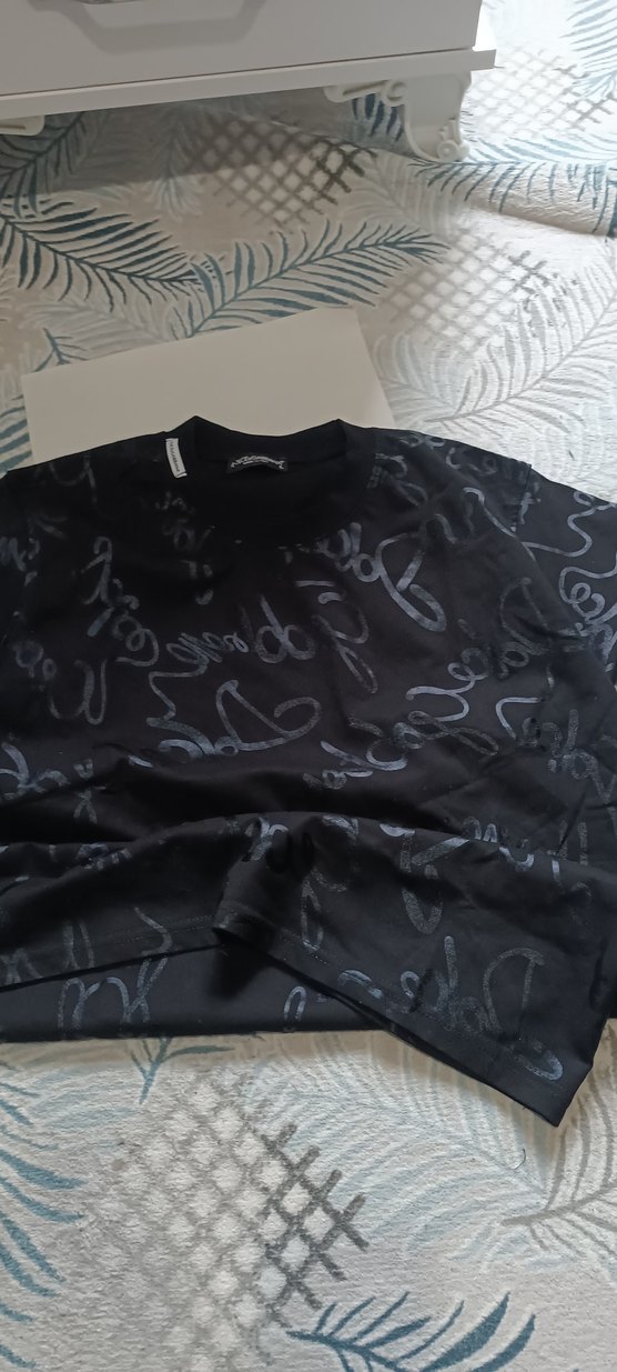 Dolce&Gabbana Siyah Fermuarlı Erkek Tişört - Görsel 4