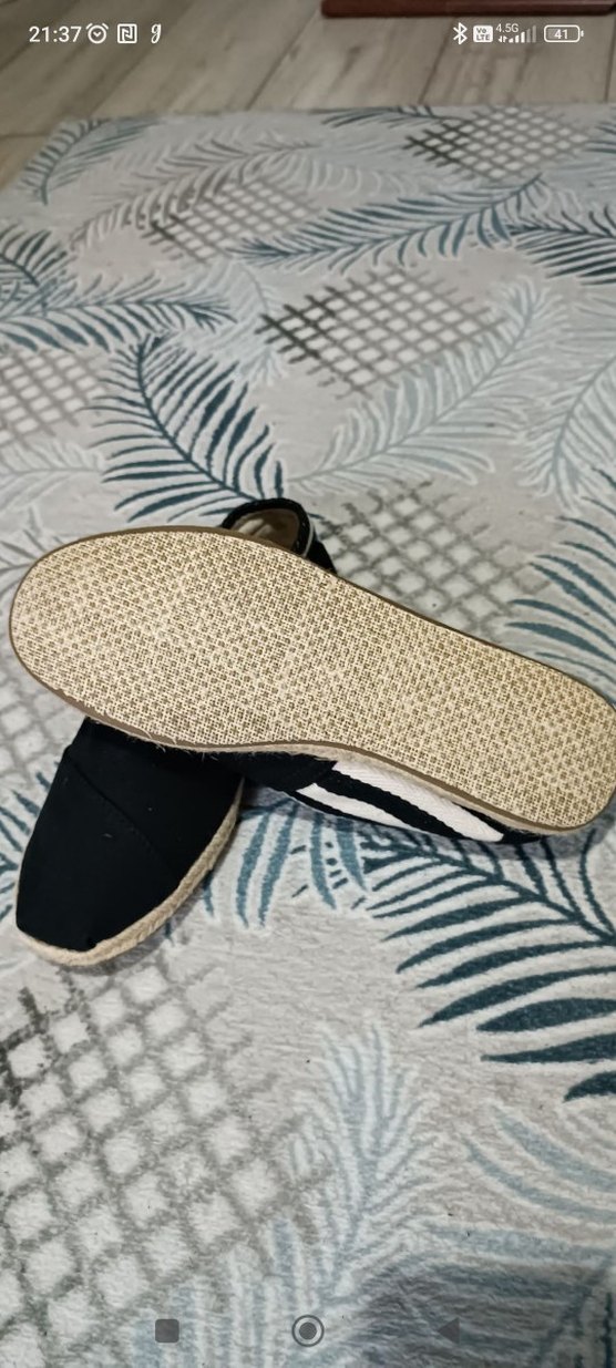 Siyah Zebra Desenli Erkek Espadril Velcro - Görsel 3