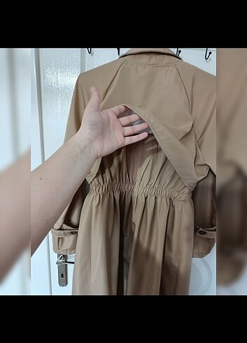 44 Beden camel Renk Trençkot