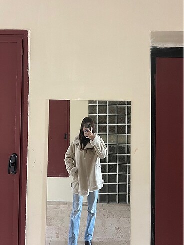 pull and bear suni kürklü ceket mont