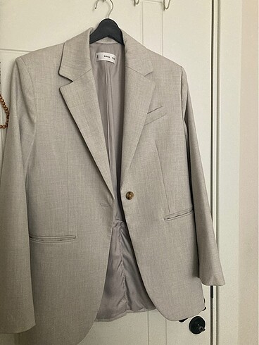 xs Beden gri Renk Mango Blazer Ceket