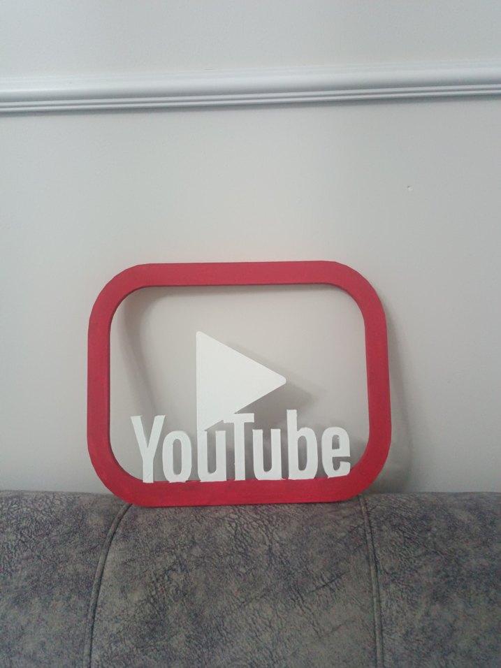 Kırmızı Çerçeveli YouTube Medya Oynatıcı Sembolü - Görsel 3