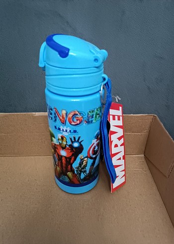 Marvel lisansli Mavi Çocuk Termosu - Görsel 4