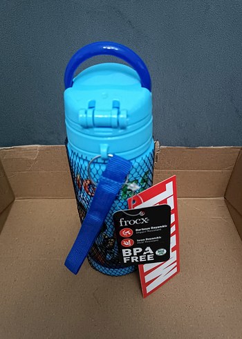 Marvel lisansli Mavi Çocuk Termosu - Görsel 6