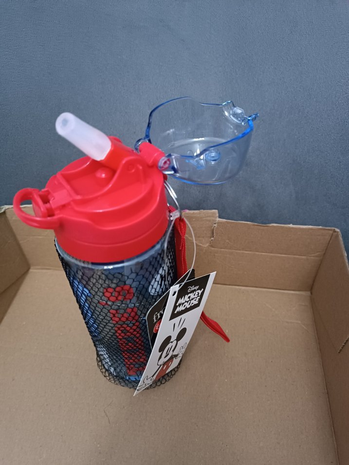 Kırmızı Mickey Mouse Çocuk Matara - Görsel 4