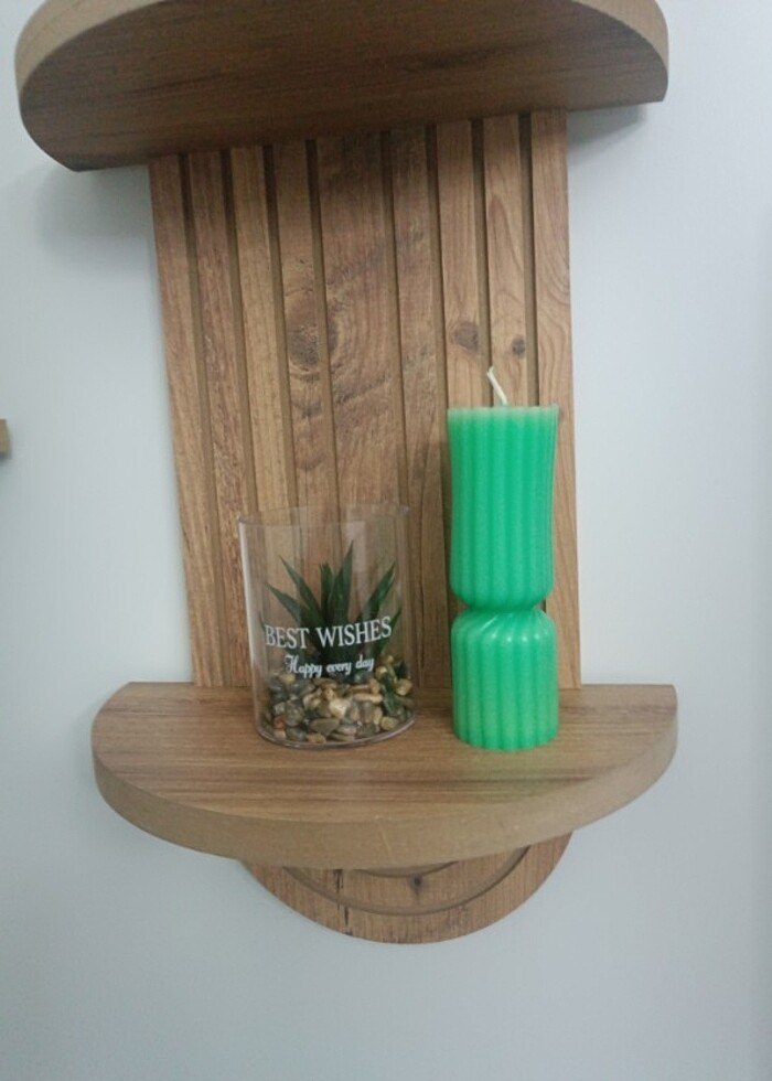 Dikey Çizgili Mum  - Görsel 2