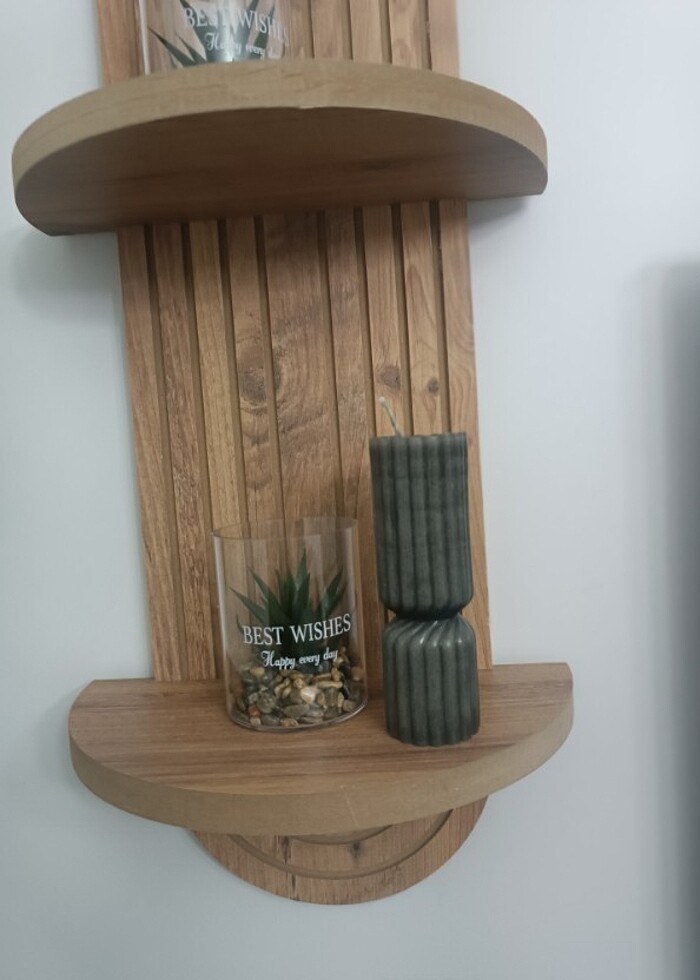 Dikey Çizgili Mum  - Görsel 3