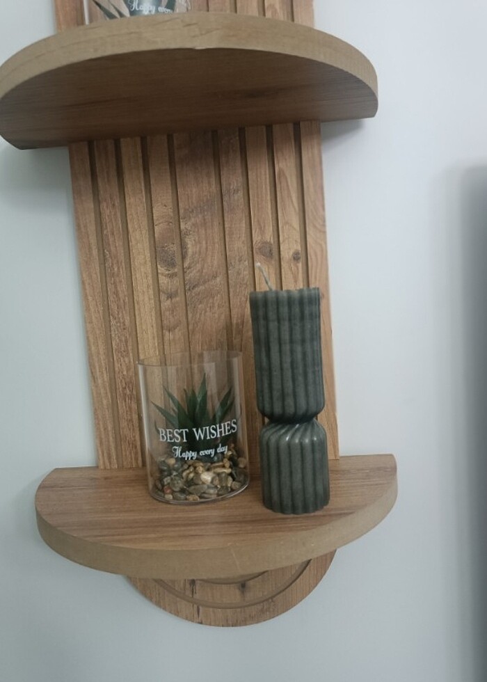 Dikey Çizgili Mum  - Görsel 4