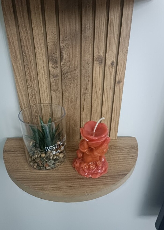 Elde Gül Mum  - Görsel 4