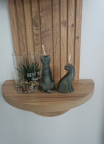 Kedi Silüetli Mum  - Görsel 5