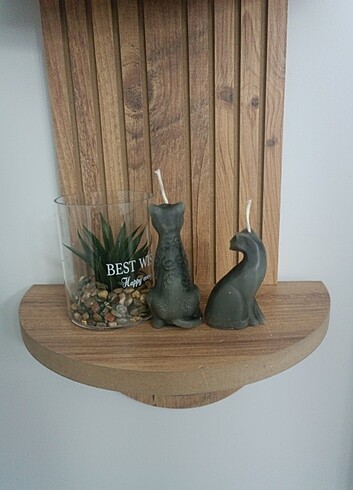 Kedi Silüetli Mum  - Görsel 6