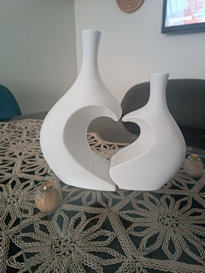 Beyaz Kalpli Dekoratif Vazo Seti - Görsel 2