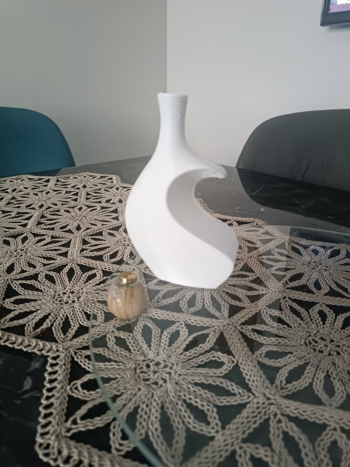 Beyaz Kalpli Dekoratif Vazo Seti - Görsel 3