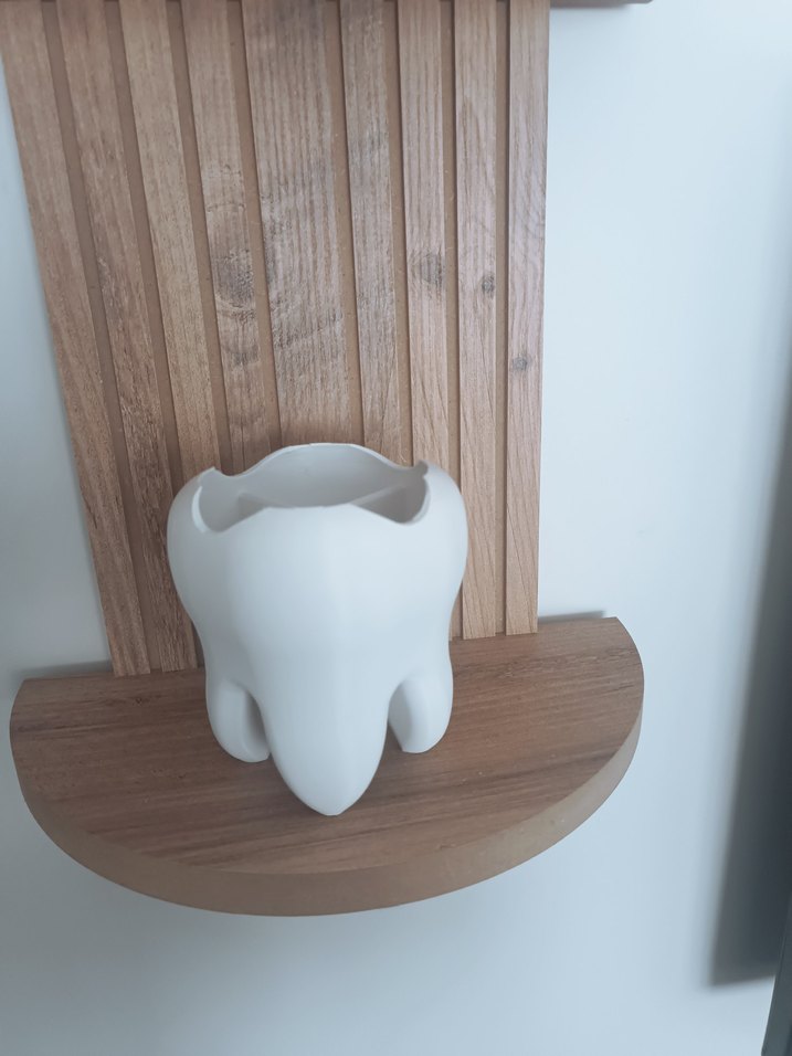 Diş Şeklinde Beyaz Kalemlik - Görsel 5