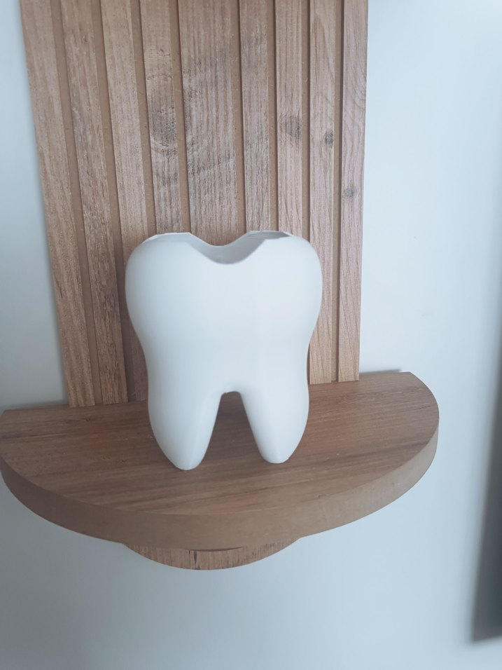 Diş Şeklinde Beyaz Kalemlik - Görsel 4