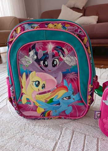 Renkli My Little Pony Okul Çantası Seti - Görsel 2
