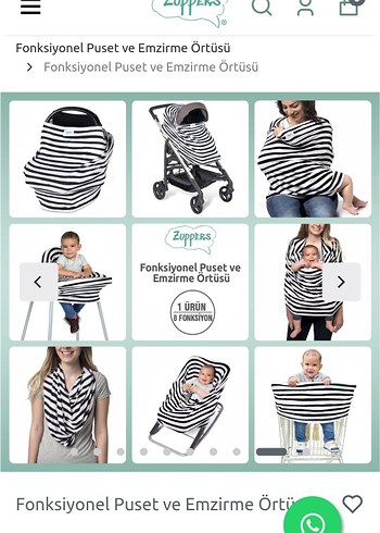 Zuppers Siyah puset örtüsü - Görsel 3