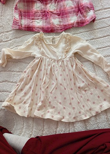 Desenli Pamuklu Kız Elbisesi - Görsel 2