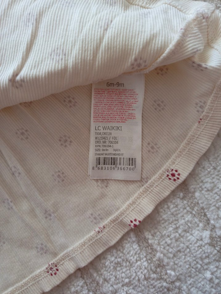 Desenli Pamuklu Kız Elbisesi - Görsel 3