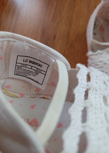 Beyaz Dantel Kız Bebek İlk Adım Ayakkabısı - Görsel 5