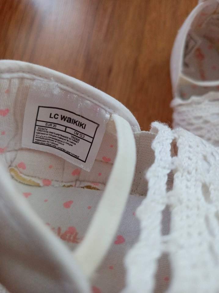 Beyaz Dantel Kız Bebek İlk Adım Ayakkabısı - Görsel 5