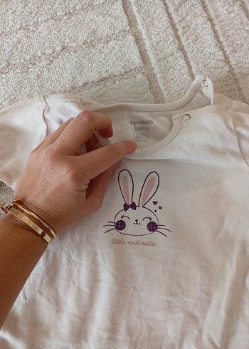 Kısa Kollu Bebek Body - Görsel 3