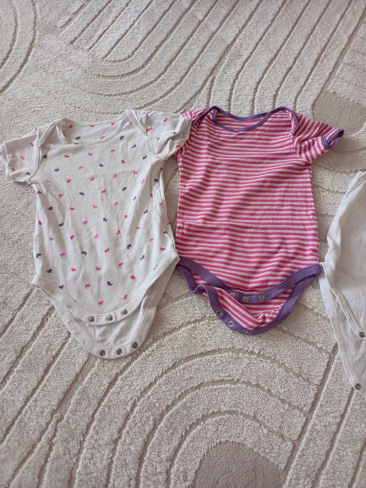 Kısa Kollu Bebek Body - Görsel 5