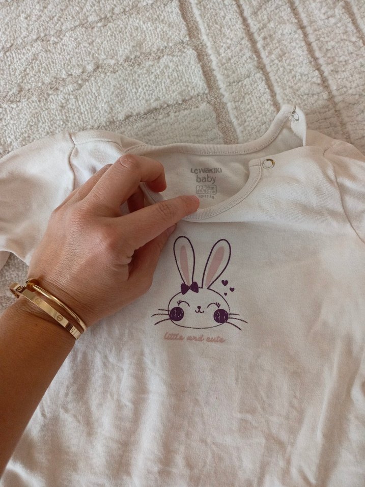 Kısa Kollu Bebek Body - Görsel 3