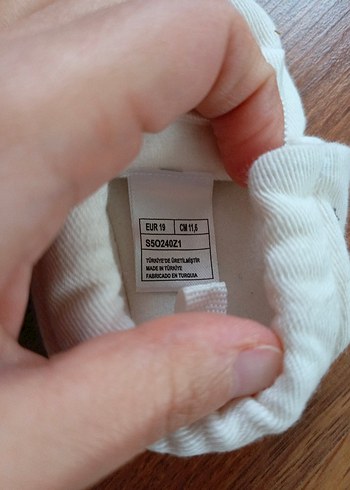 Beyaz Cırtcırtlı Bebek İlk Adım Ayakkabısı - Görsel 3