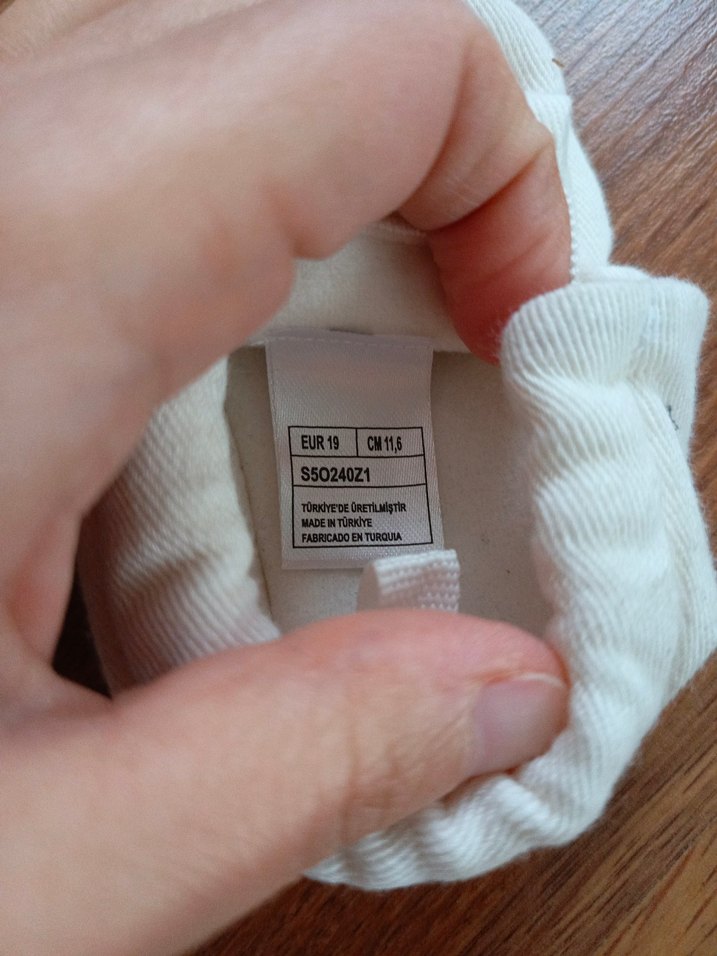 Beyaz Cırtcırtlı Bebek İlk Adım Ayakkabısı - Görsel 3