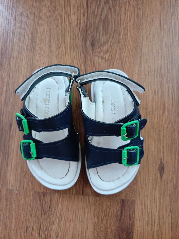 Koyu Yeşil Tokalı Erkek Çocuk Terlik - Görsel 4