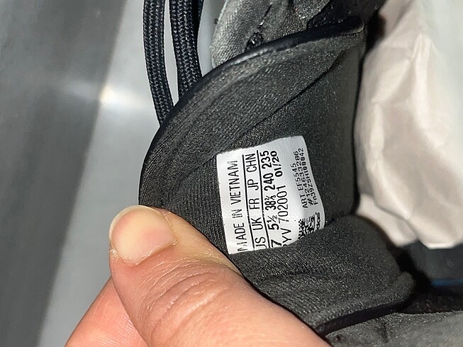 38,5 Beden siyah Renk Adidas