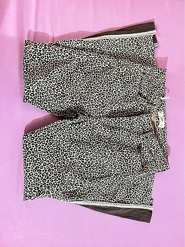 38 Beden kahverengi Renk Mango leopar
