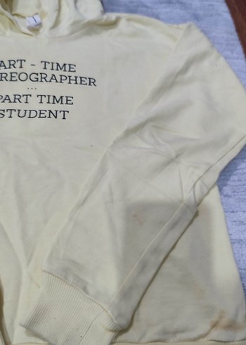 Beyaz Kız Oversize Sweatshirt ve Eşofman Takımı - Görsel 9