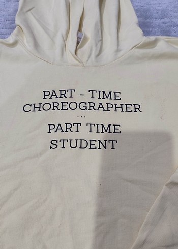 Beyaz Kız Oversize Sweatshirt ve Eşofman Takımı - Görsel 3