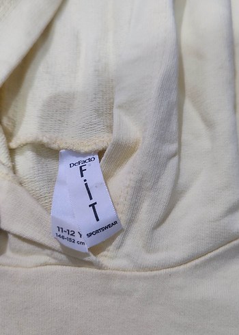 Beyaz Kız Oversize Sweatshirt ve Eşofman Takımı - Görsel 4