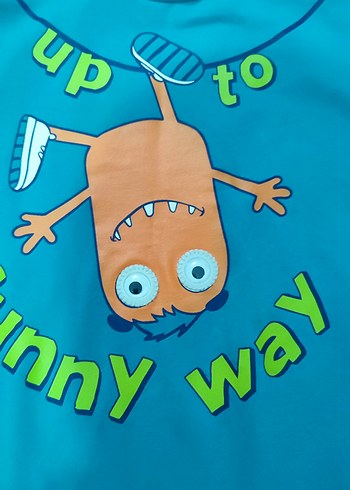 Turkuaz Baskılı Erkek Çocuk Sweatshirt - Görsel 4