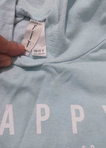 mavi Kız Eşofman Takımı, Normal Kesim, Kapüşonlu - Görsel 6