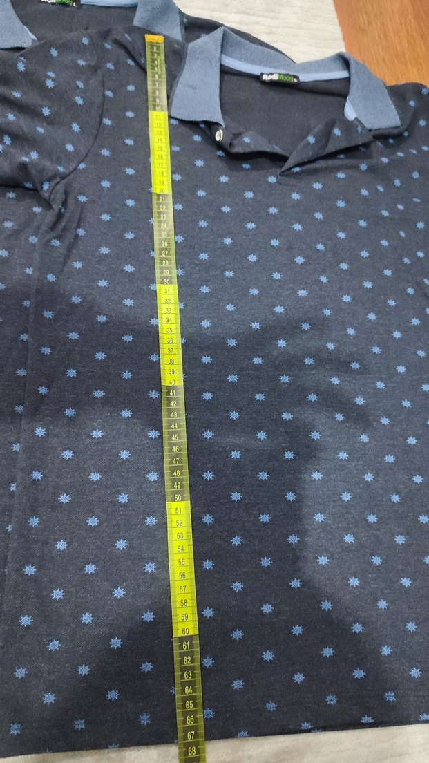 gri Baskılı Kısa Kollu Polo Tişört 2 adet - Görsel 3