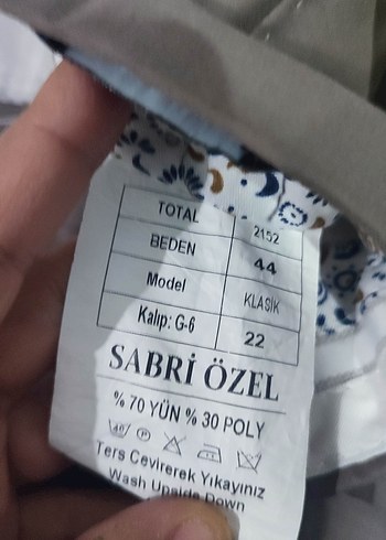 bej rengi erkek Kumaş Pantolon - Görsel 6