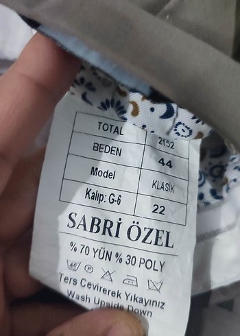 bej rengi erkek Kumaş Pantolon - Görsel 8